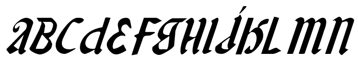 Valerius Italic Font UPPERCASE