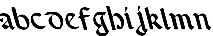 Valerius Leftalic Font LOWERCASE