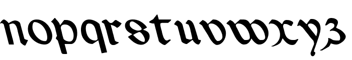 Valerius Leftalic Font LOWERCASE