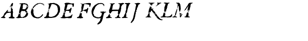 Valfieris Aged-Italic Font UPPERCASE
