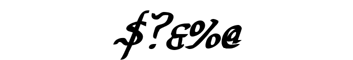 Valley Forge Bold Italic Font OTHER CHARS