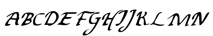 Valley Forge Italic Font UPPERCASE
