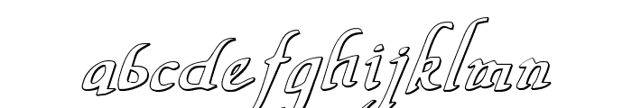 Valley Forge Outline Italic Font LOWERCASE