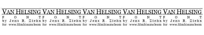 Van Helsing Font OTHER CHARS