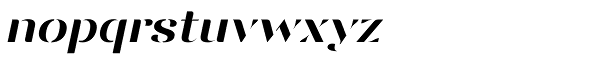 Vanage Italic Font LOWERCASE