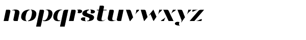 Vanage Semi Bold Italic Font LOWERCASE