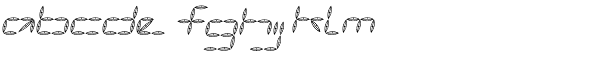 Vanguard III AOE Oblique Font LOWERCASE