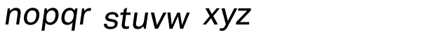 Vaud Medium Italic Font LOWERCASE