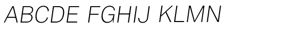 Vaud Thin Italic Font UPPERCASE