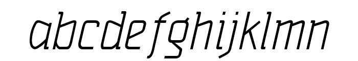 Vazari Sans Serif Italic Font LOWERCASE