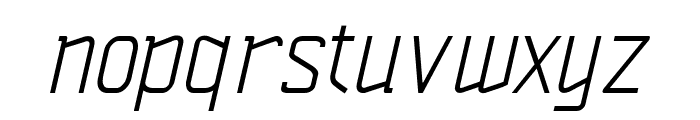 Vazari Sans Serif Italic Font LOWERCASE