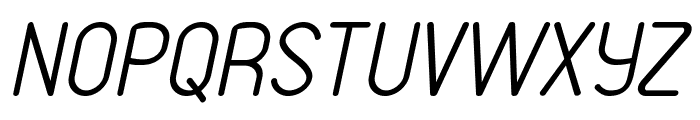VDS Thin Italic Font UPPERCASE