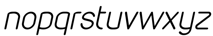 VDS Thin Italic Font LOWERCASE