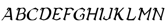 Vecna Italic Font UPPERCASE