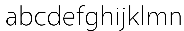 Vegur-Light Font LOWERCASE