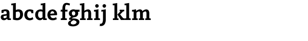 Vekta Serif Bold Font LOWERCASE