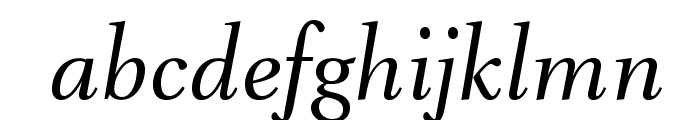VenturisADFNo2-Italic Font LOWERCASE