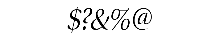 VenturisSansADFLt-Italic Font OTHER CHARS