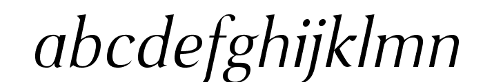 VenturisSansADFLt-Italic Font LOWERCASE