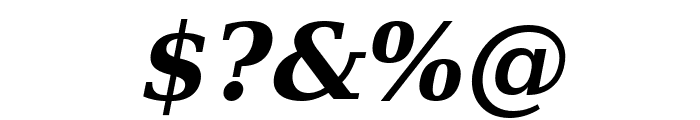 Verajja Serif Bold Italic Font OTHER CHARS