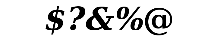 Verana-BoldItalic Font OTHER CHARS