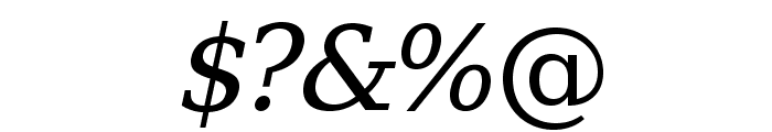 Verana-Italic Font OTHER CHARS