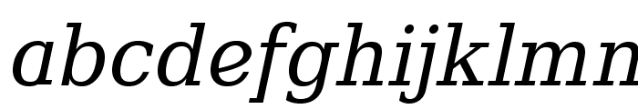 Verana-Italic Font LOWERCASE