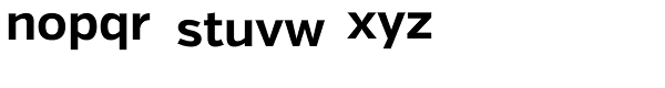 Verb Bold Font LOWERCASE