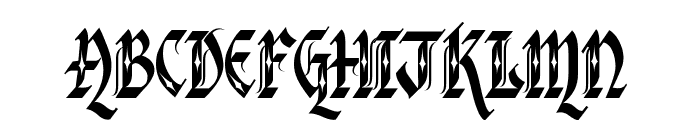 Verona Gothic Flourishe Font UPPERCASE