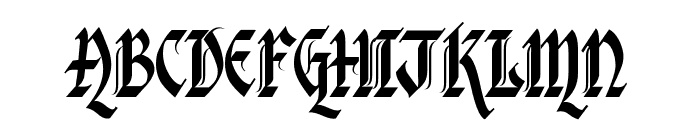 Verona Gothic Font UPPERCASE