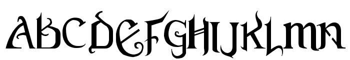 Versal Gothic Font LOWERCASE