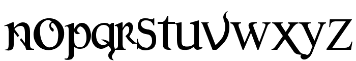 Versal Gothic Font LOWERCASE
