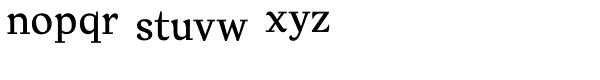 Verse Serif Medium Font LOWERCASE