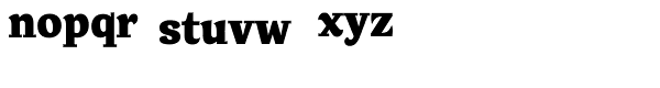 Verse Serif Ultrabold Font LOWERCASE