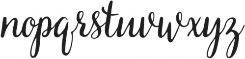 VeryBerry otf (400) Font LOWERCASE