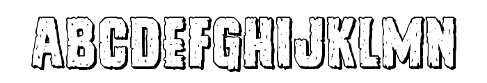 Vicious Hunger 3D Font LOWERCASE