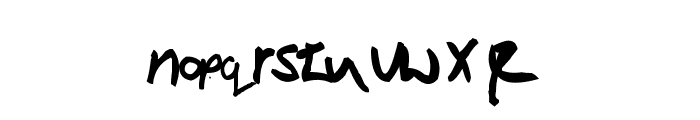 Victor Handwriting Font LOWERCASE