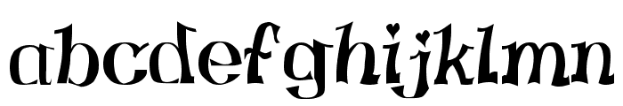 Virgin Regular Font LOWERCASE