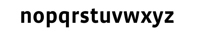 Vista Sans Bold OT Font LOWERCASE