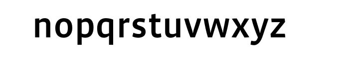 Vista Sans Medium OT Font LOWERCASE