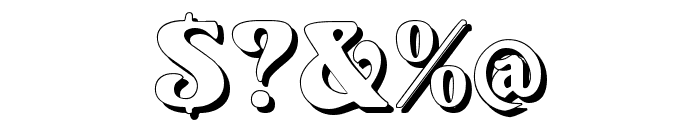 Volute Shadow Font OTHER CHARS