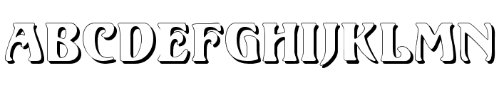 Volute Shadow Font LOWERCASE