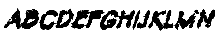 VTC Krinkle-Kut Bold Italic Font UPPERCASE
