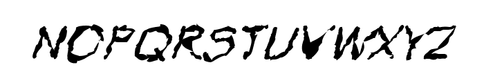 VTC Krinkle-Kut Regular Italic Font UPPERCASE