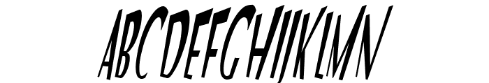 VTC Optika Regular Italic Font UPPERCASE