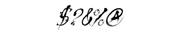 VTC-SumiSlasherOne Italic Font OTHER CHARS