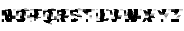 VTCBadHangover Regular Font UPPERCASE