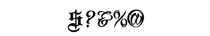 Vtc-TattooScriptTwo Font OTHER CHARS