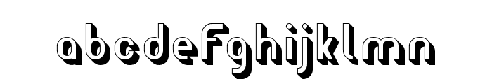 Wagon Sans Two Shaded Font LOWERCASE
