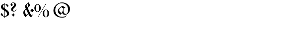 Walbaum Fraktur EF Font OTHER CHARS